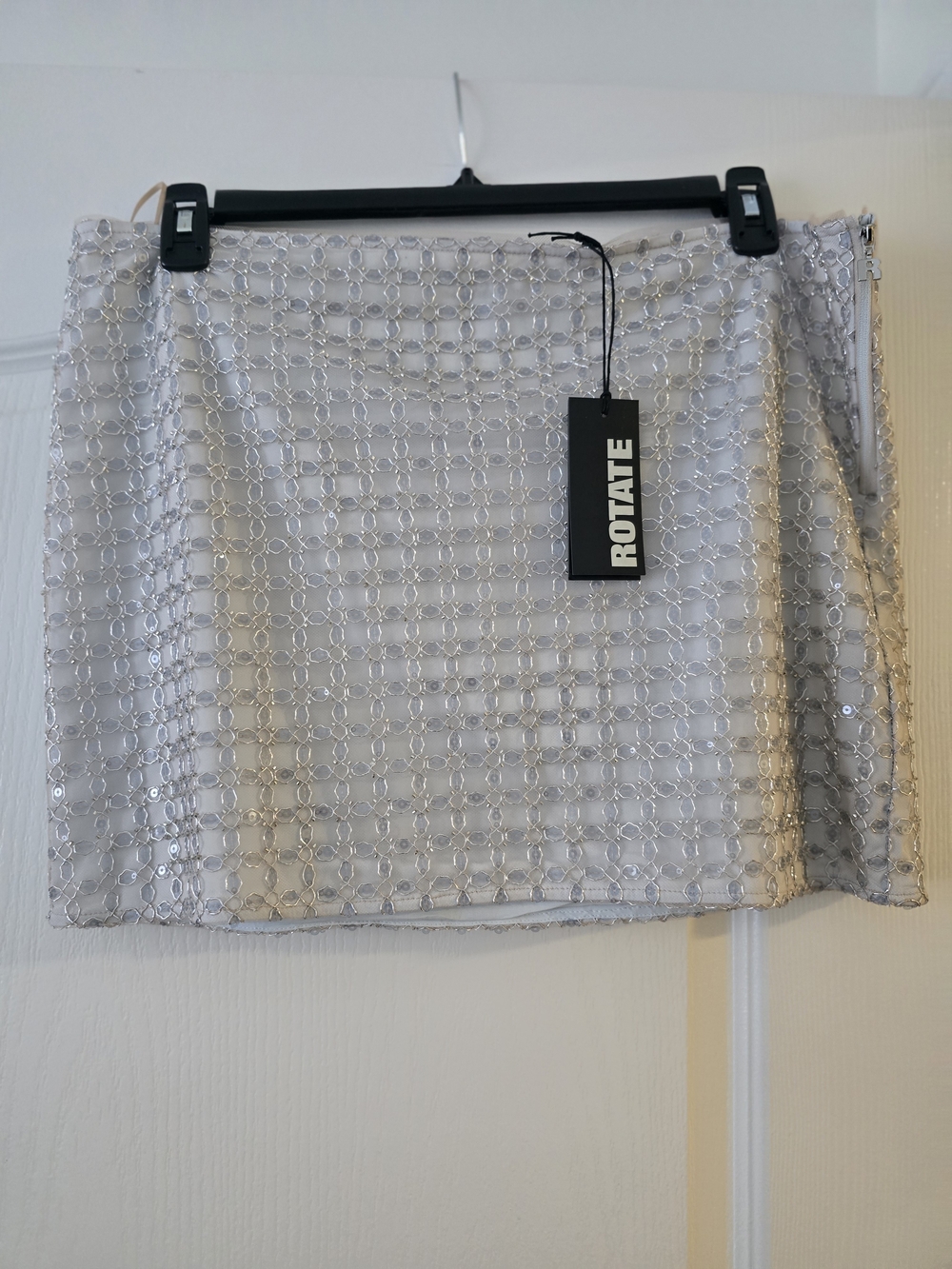 NEW - ROTATE Sequin Mini Skirt - Picture 3 of 4